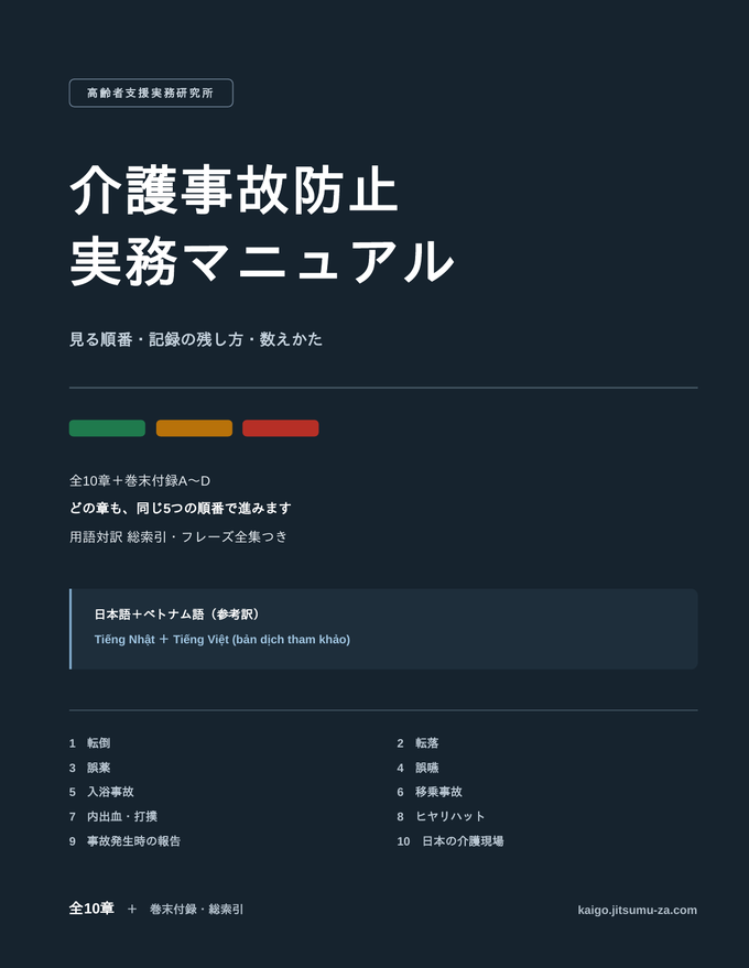 『介護事故防止 実務マニュアル』の表紙
